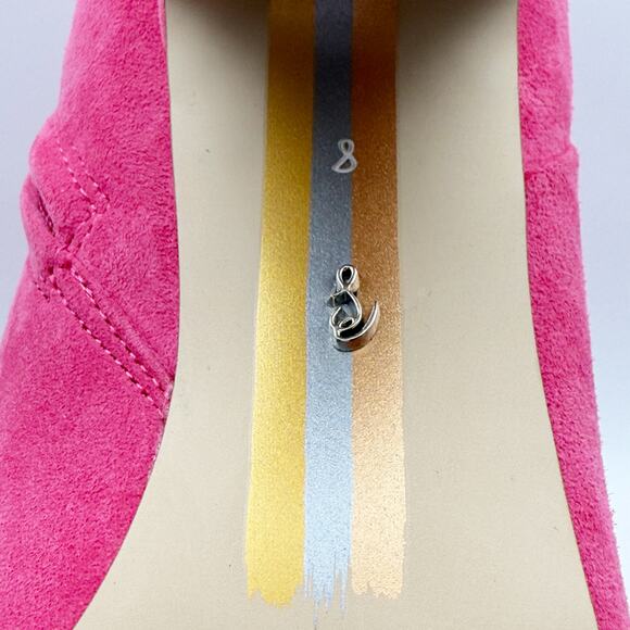 Sam Edelman Womens Fawn Heel Bootie US 8 M EU 38.5 Pink Suede Leather NIB - Picture 14 of 14